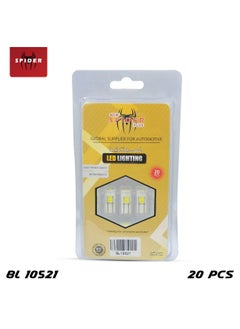 سبايدر مصابيح LED للسيارات من SPIDER - 20 قطعة، سطوع عالي، إضاءة موفرة للطاقة، BL10521  - Image 1