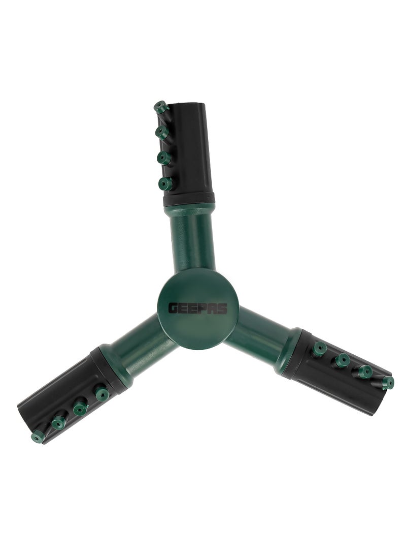 GEEPAS Lawn Sprinkler Auto 360-Degree Rotation| 12 Built-in Spray Nozzles, Prefect for Irrigation, Watering Agricultural Crops, Lawns, Adjustable Angle| 2 Years Warranty GGP61220  - Image 3