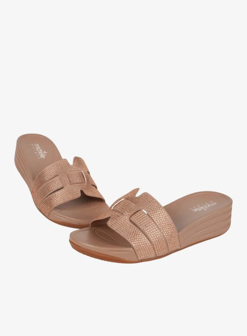 Michelle Morgan Nude 092-3023 Michelle Morgan Ladies Casual Sandals 414RJ901 for Women | Best Price UAE