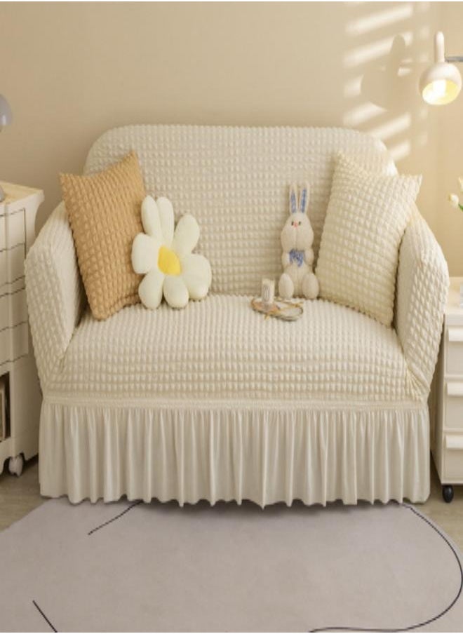 3-Seater Exquisitely Detailed And Beautifully Designed Attractive Bubble Type Pattern Sofa Slipcover White - pzsku/Z2100160F62D6B86EDE41Z/45/_/1734353227/29fc5d6d-f2d2-464b-8408-ffe548b6a3e2