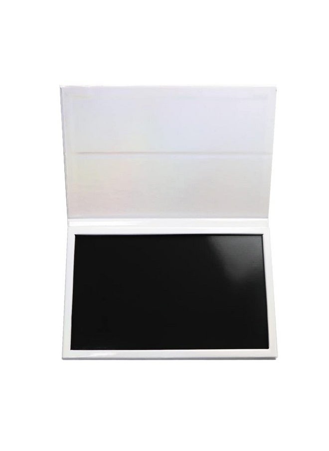 SZDYM Strong Portable Ipad Style Standable Large Empty Magnetic Organizer Palette Big White Holographic Cardboard Magnetic Palette Holding 60Pcs 26Mm Round Or Square Pans.  - Image 5