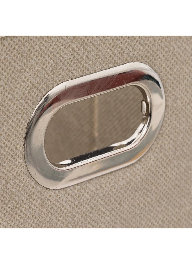 Five Simply Smart - Polypropylene and Metal Foldable Storage Box Beige 15 x 31 cm 160384O - Image 1