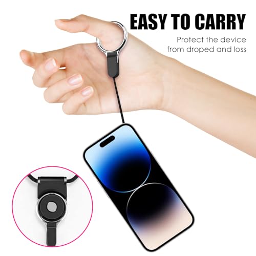 Chris.W 10Pcs Detachable Long Cell Phone Neck Lanyard, 18" Braided Neck Nylon Strap for Mobile Phone/Bus Card ID Card Badge Camera USB Flash Drive, Assorted Color - Image 5