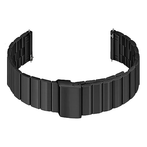ACM Watch Strap Stainless Steel Metal 22mm compatible With Fire-Boltt Invincible Plus Bsw097 Smartwatch Adjustable Belt Band New Black - Image 4