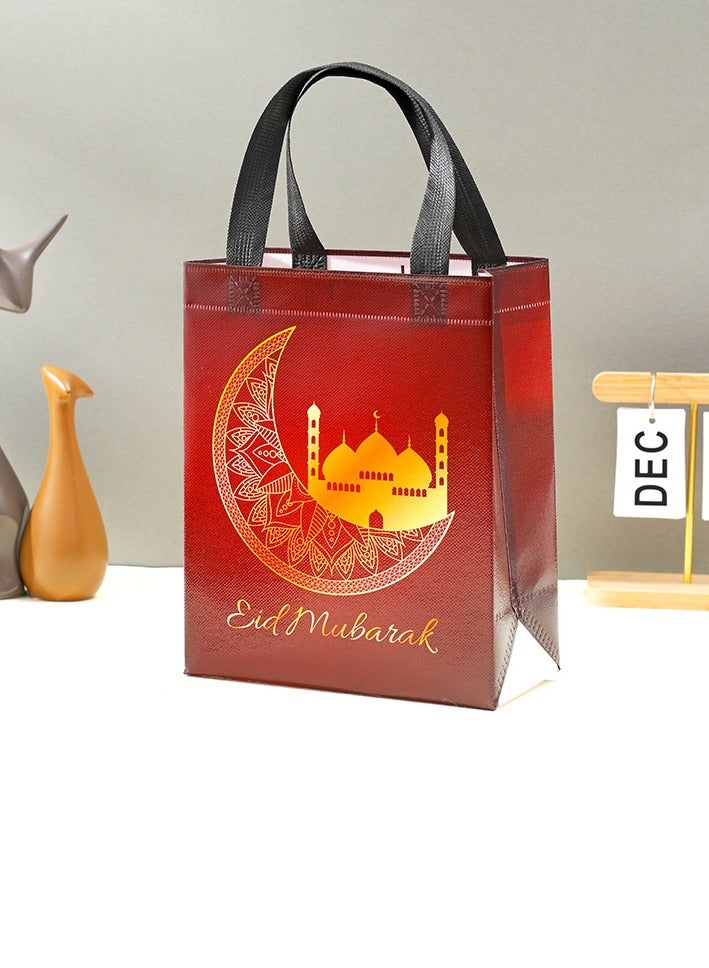 4 Pcs Ramadan Gift Bags Ramadan Decorations Eid Party Bags Ramadan Party Treat Candy Bags Eid Ramadan Kareem Double Sided Printing Party Bags（20cm×25×10cm）