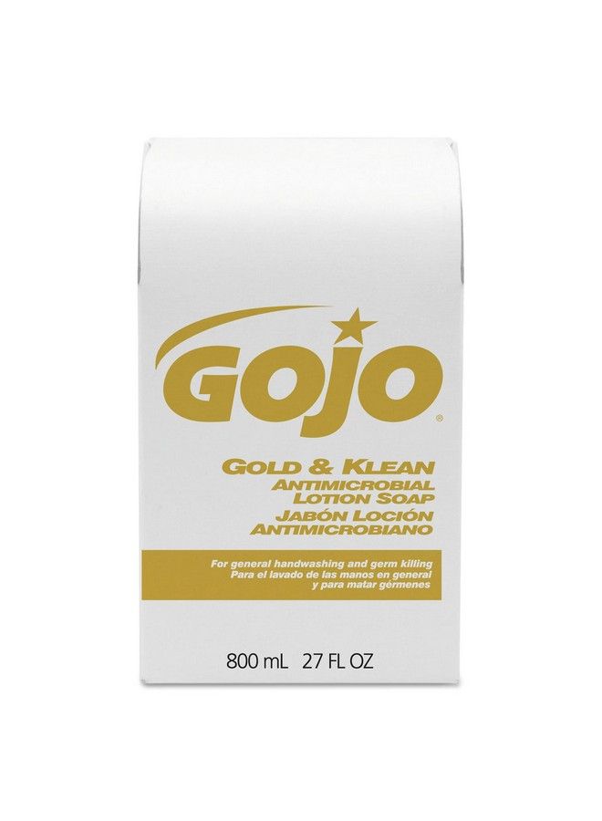 Gojo 912712Ea Gold & Klean Lotion Soap Baginbox Dispenser Refill Floral Balsam 800Ml - Image 1