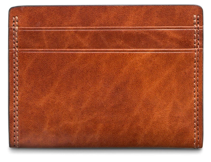 Bosca Weekend Wallet Card Case Dolce Matte Leather Amber - Image 4