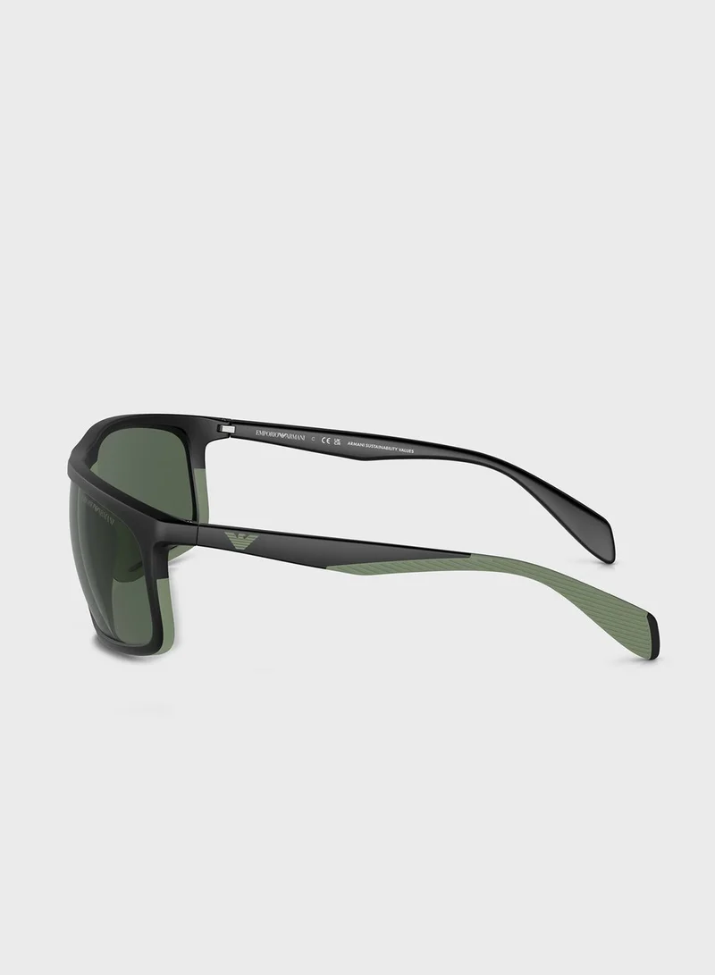 EMPORIO ARMANI 0Ea4212U Oversized Sunglasses