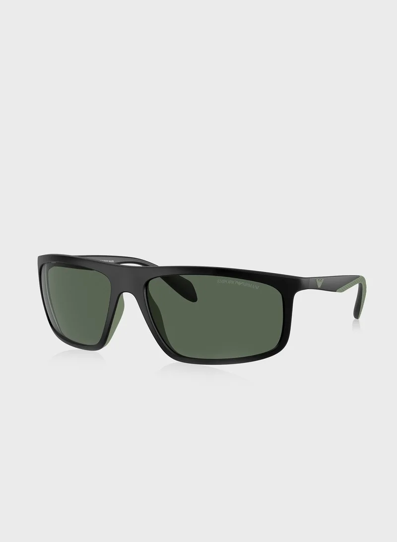 EMPORIO ARMANI 0Ea4212U Oversized Sunglasses