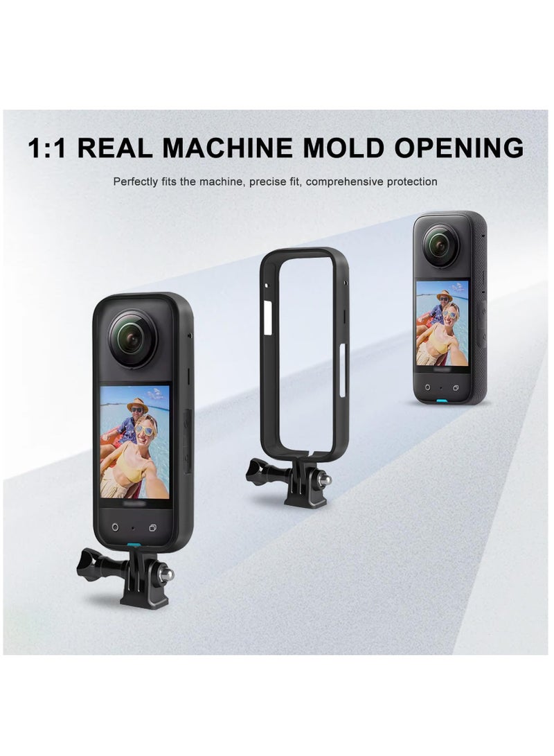 SOLARAE Protective Frame Case Kit for Insta360 X4, Featuring Quick-Release Movable Socket and Screw, Ideal for Insta360 X4 Accessories. - Image 5