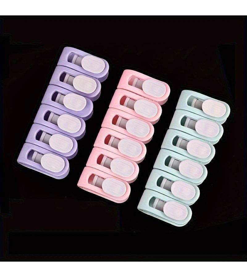 6 Pcs Non Slip Blanket Clips With Pink Color For Bedding Curtains Easy Install - Image 1