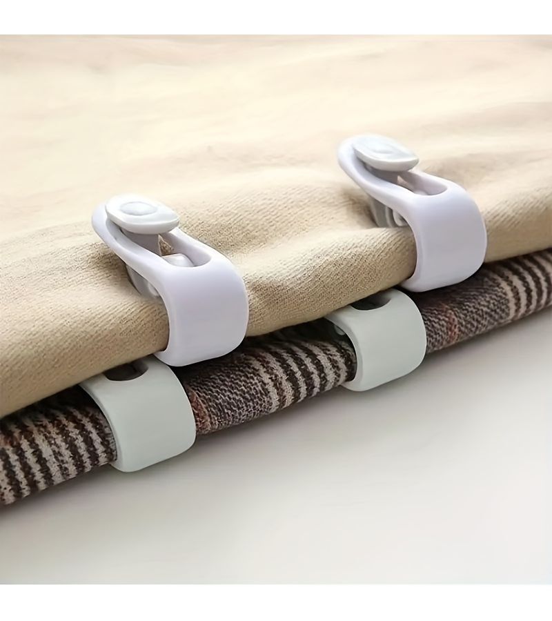 6 Pcs Non Slip Blanket Clips With Pink Color For Bedding Curtains Easy Install - Image 4