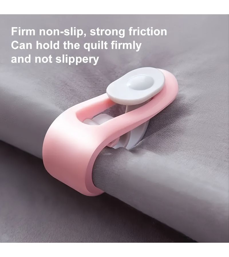 6 Pcs Non Slip Blanket Clips With Pink Color For Bedding Curtains Easy Install - Image 5