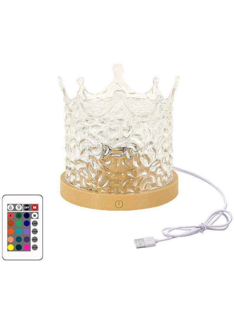 Happy Light Rechargeable Acrylic Diamond Table Lamp White  - Image 1