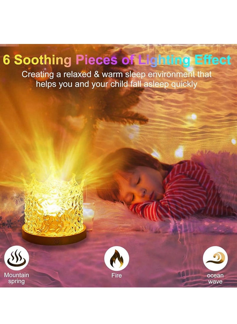 Happy Light Rechargeable Acrylic Diamond Table Lamp White  - Image 2