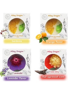 erorex Dry Flower Fragrance Bag 4 Pack Dry Flower Aromatherapy Wax Tablets Wall Cabinet Air Deodorizing Floral Air Freshener Fresh Scents，Fresh Fragrance For Wardrobes Drawers Cars  - Image 3