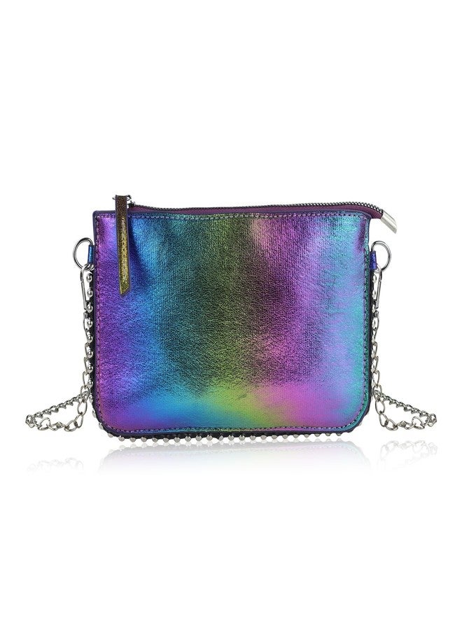 WisePoint Lightweight Cross Body Phone Bag, Retro PU Shoulder Bag for Women, Small Phone Purse with Zipper for Shopping (colorful) - Image 1