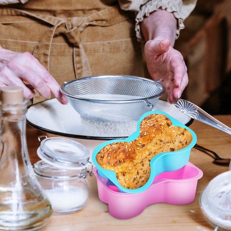 Bone Shaped Cake Pans for Easy Release, Durable Silicone, Perfect for Dog Birthday Treats - Image 5