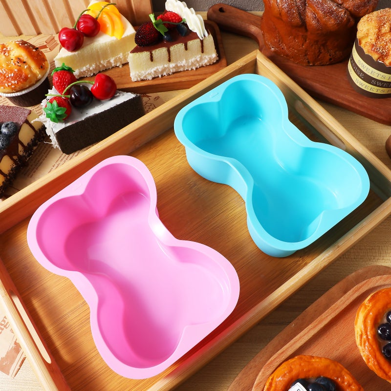 Bone Shaped Cake Pans for Easy Release, Durable Silicone, Perfect for Dog Birthday Treats - Image 3
