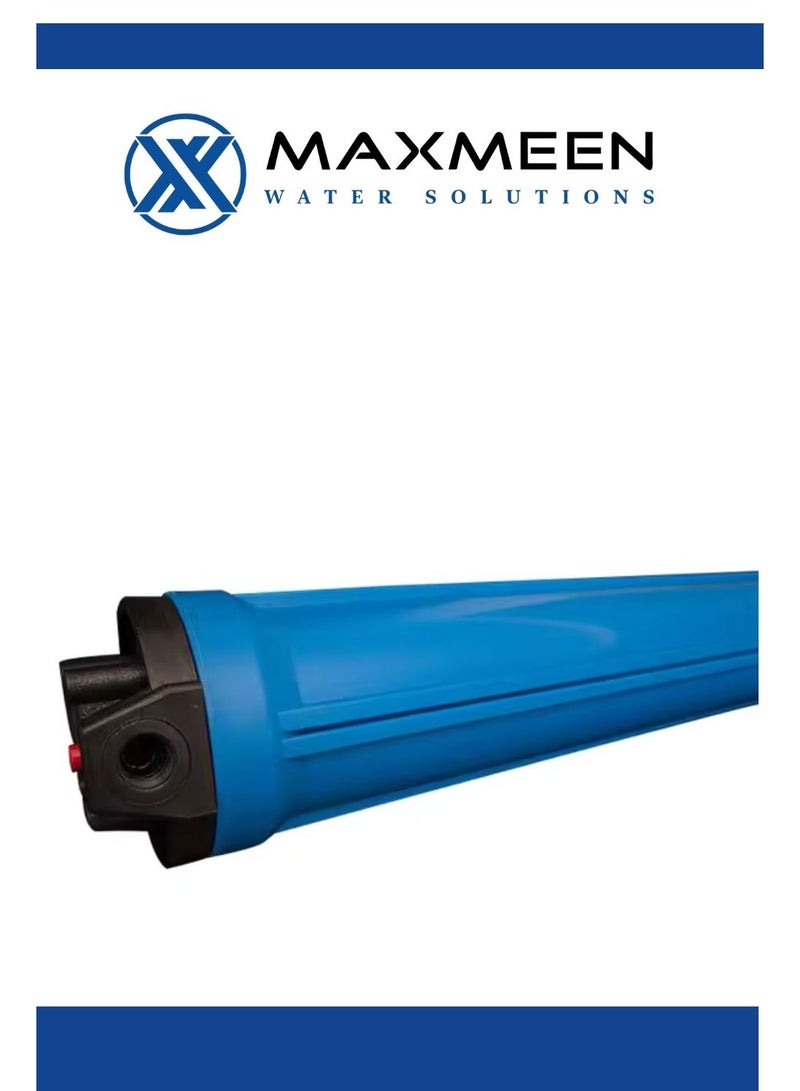 ماكسمين فلتر مياه مزدوج 20 بوصة جامبو – هيكل أزرق –  مدخل/مخرج 1" (إزالة الرواسب، الروائح وتحسين الطعم) – Maxmeen Water - Image 5