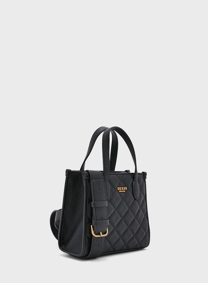 GUESS Silvana Top Handle Tote Bag