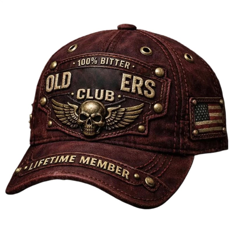 Adjustable Baseball Cap 55 60cm Skull Angel Wings Print Lightweight Breathable Hat - Image 2