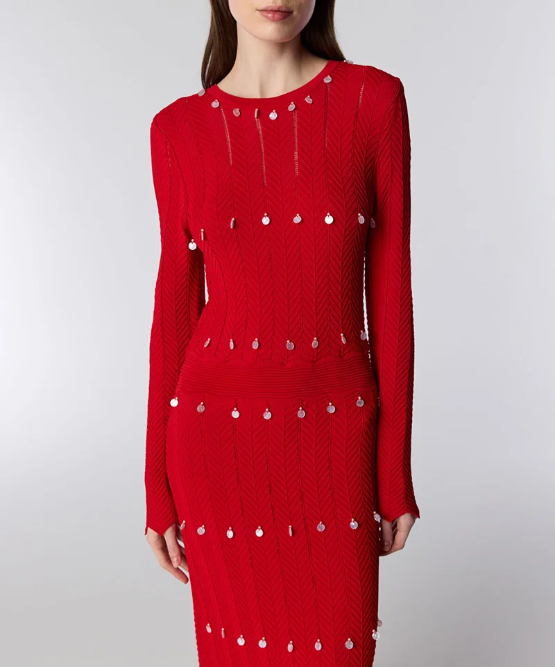 Ipekyol  Sequin-Embellished Knit Dress for Women | Best Price UAE