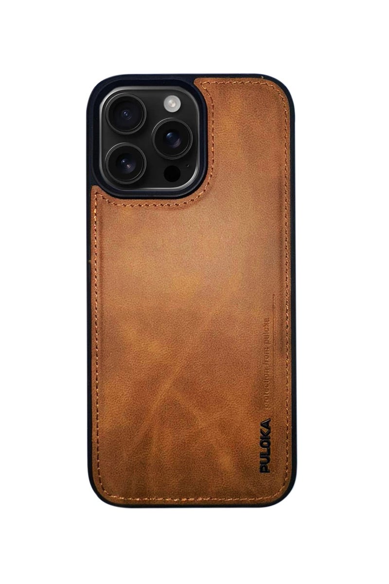 Puloka Genuine Leather Case for iPhone 16 Pro Max - Premium Protection