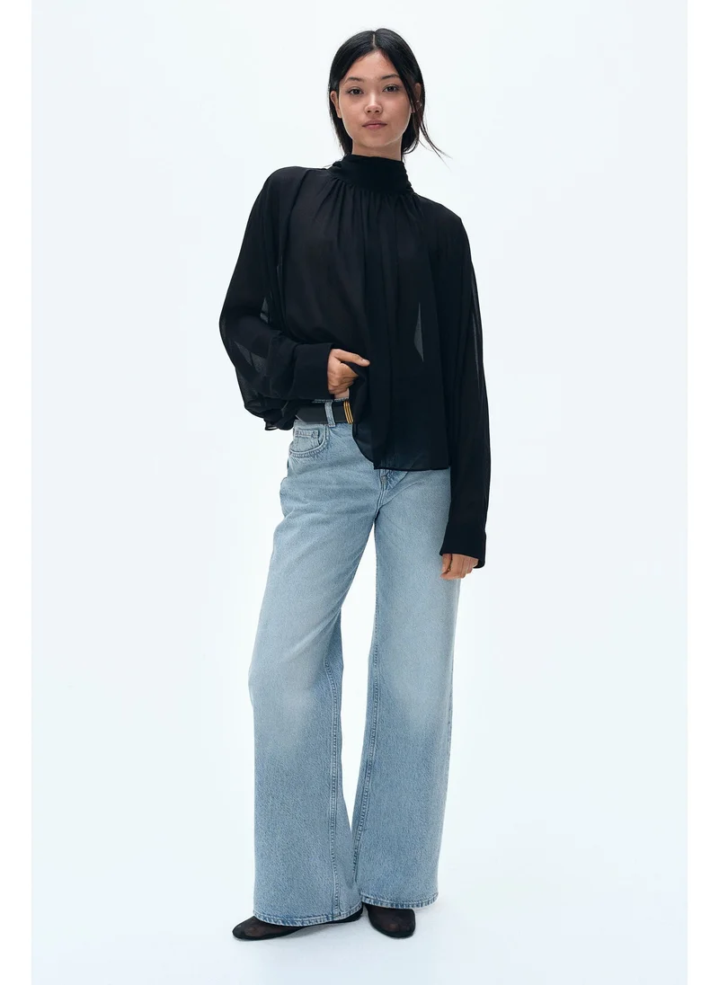 H&M Wide High Jeans