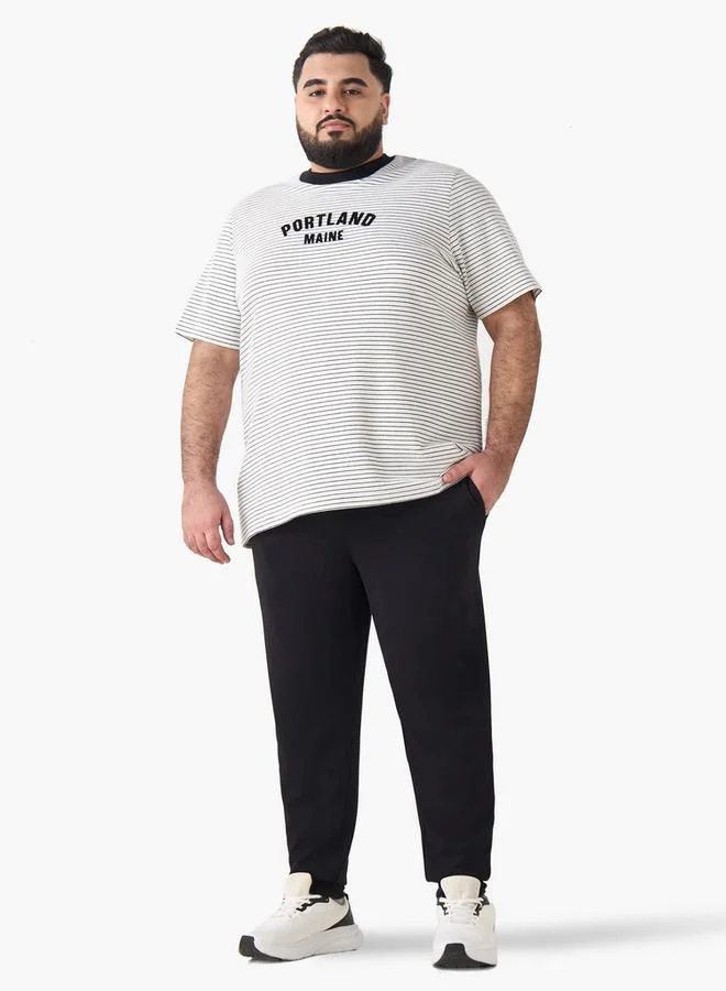 Maxim  Men Regular Fit Crew Neck Short Sleeves Portland Printed T shirt for Men | Best Price UAE