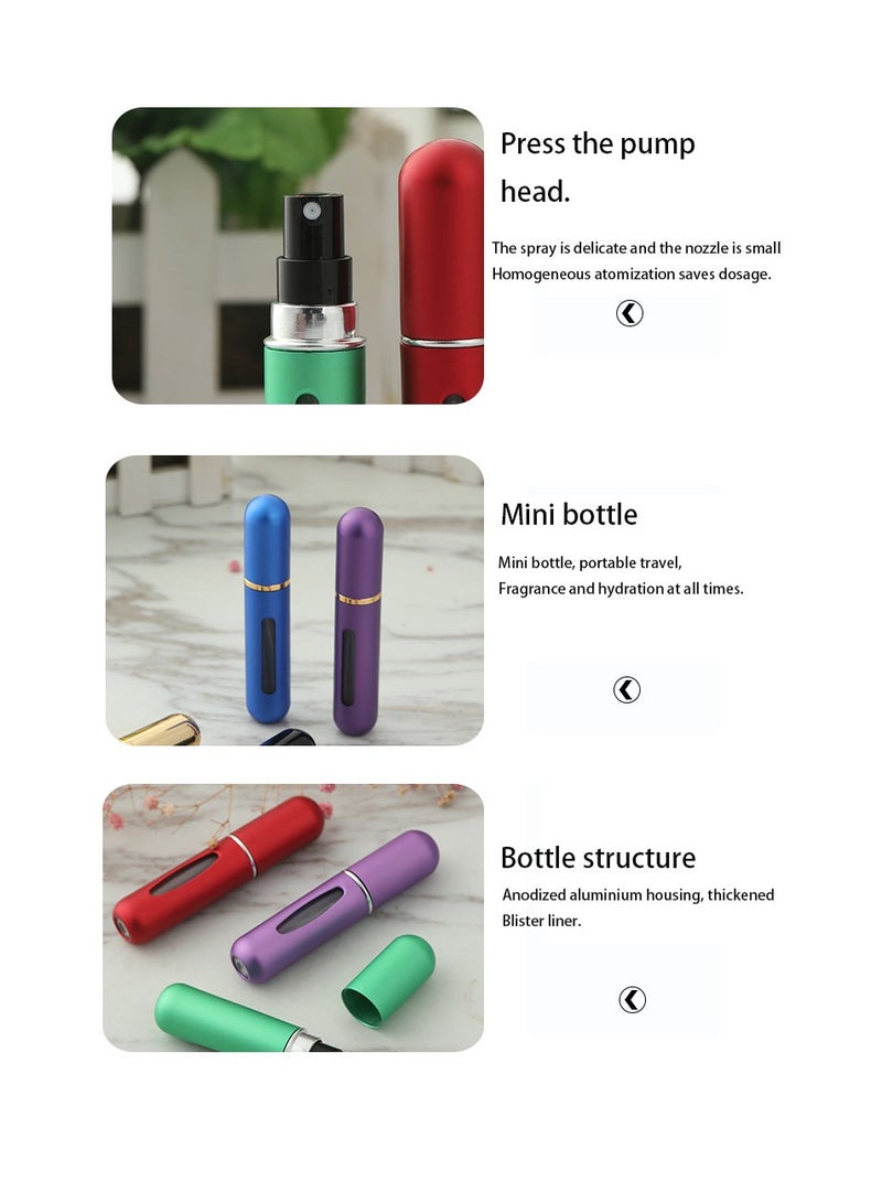 Generic 5 Pcs Pack Perfume Bottle Empty Refill, Perfume Atomizer, Refillable Portable Mini Perfume Atomizer, Travel Perfume Spray Bottle Atomizer, Leak Proof,5 ml - Image 4