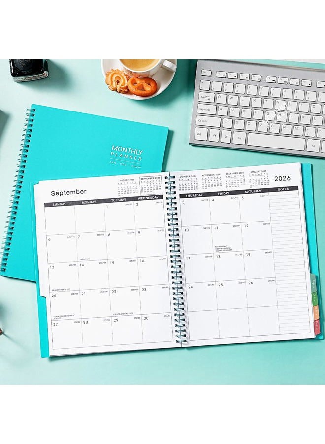 Tersus 2026 Monthly Planner - January 2026 - December 2026, 12 Months Planner Calendar 2026, 9" x 11", Colorful Monthly Tabs, Suitable for School & Work - Image 2
