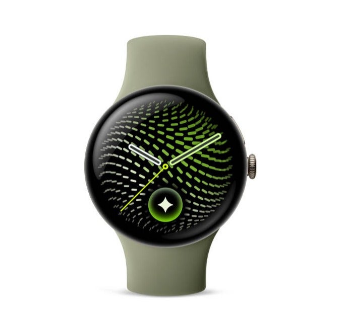 Google Pixel Watch 5 Smartwatch 45mm – Actua 360 Domed Display, Snapdragon W5 Gen 2, Advanced Health Sensors, Bluetooth 6.0 & Wi-Fi, Satin Pyrite Aluminum Case with Olive Active Band Olive - Image 2