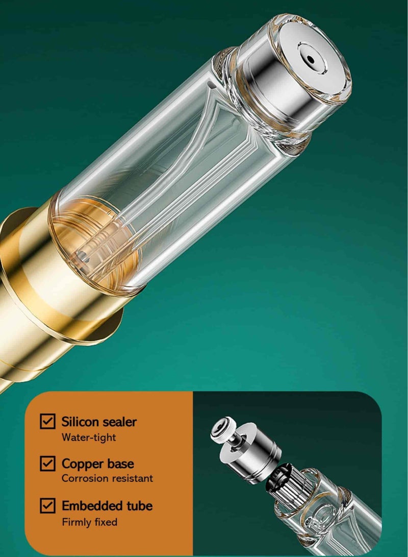 أنمي 2 قطعة زجاجة عطر للسفر إعادة تعبئة عطر 5 مل، عبوة سفلية (أسود + أخضر) - Image 4