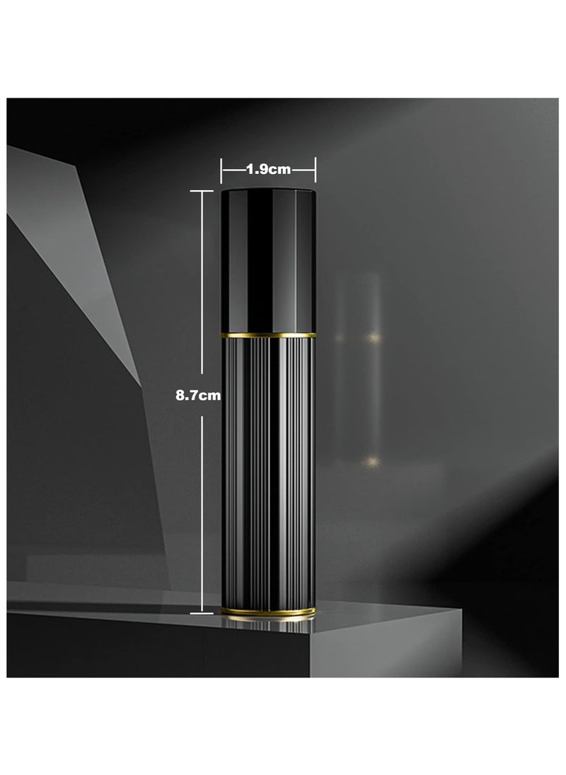 2 PCS Travel Perfume refill bottle 5ML, Bottom Refill (Black+Green)