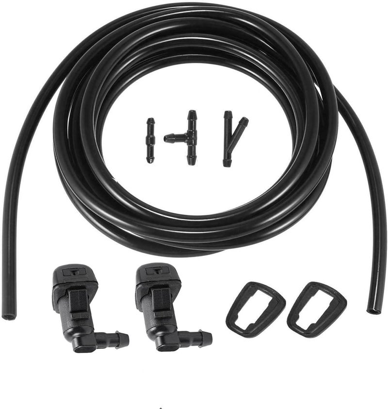 Ensun 8E5Z17603A Windshield Washer Nozzle Kit with Hose and Connectors for 2008-2012 Fusion, Lincoln MKZ, and Mercury Milan - Image 1