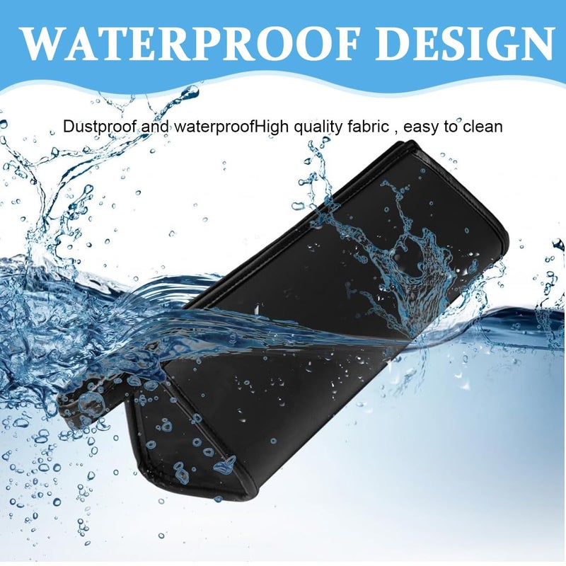 May Create ® PU Leather Travel Case and Organizer Bag Combo for Dyson Airwrap Styler and Attachments, Waterproof, Shockproof, Dustproof Storage, Portable with Hanging Hook, Black, Gift Set - Image 2