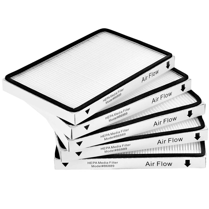 Anewise Anewise 5 Pack EF1 HEPA Media Filter Replacement for Kenmore 86889 2086889 40324 53295 Canister and Upright Vacuum Cleaner For Panasonic Part MCV199H 
