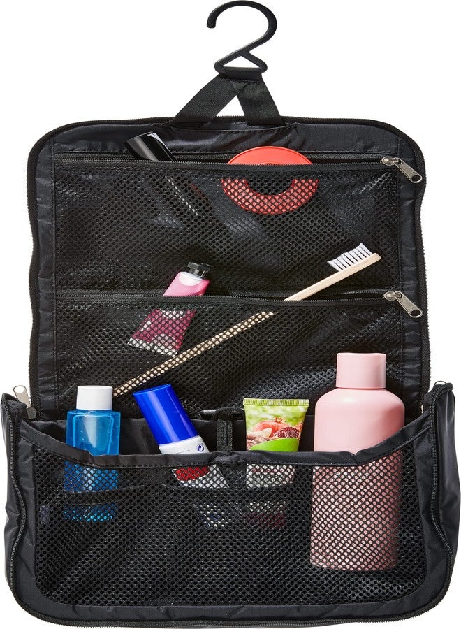 Deuter Wash Center Lite II 3L - Lightweight Hanging Toiletry Bag for Trekking and Travel - Black - Image 2
