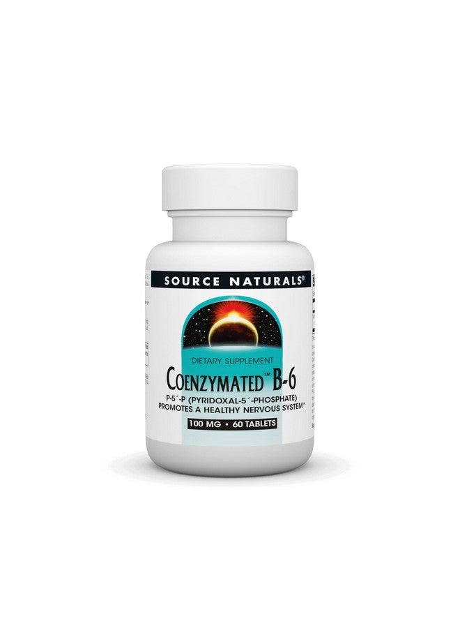 Source Naturals سورس ناتشورالز ب-6 المساعد، ب-5´-ب (بيريدوكسال-5´-فوسفات) يعزز نظام عصبي صحي* - 100 ملغ 60 قرص - Image 1