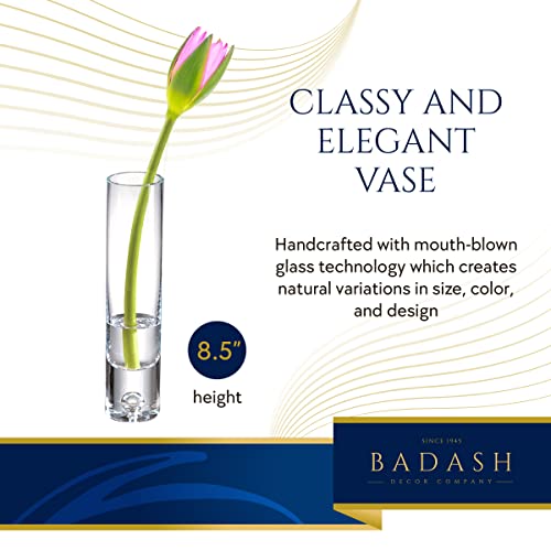 Badash Galaxy Bud Vase - 8.5” Lead-Free Crystal Glass Table Centerpiece Décor - Image 4