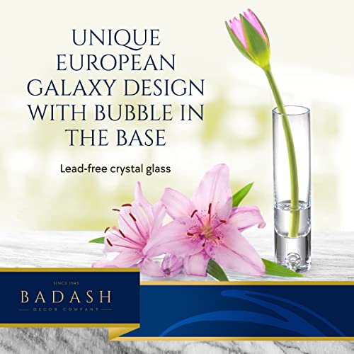 Badash Galaxy Bud Vase - 8.5” Lead-Free Crystal Glass Table Centerpiece Décor - Image 3