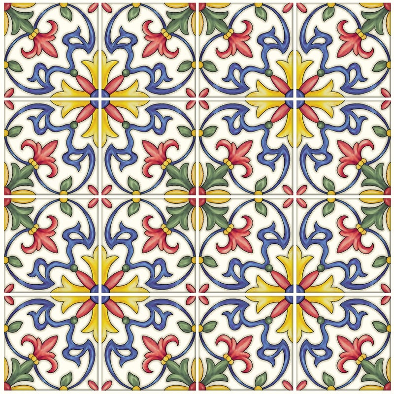 Inhome In Home NH2365 Tuscan Tile Peel & Stick Backsplash Tiles  Standard  Multicolor - Image 1