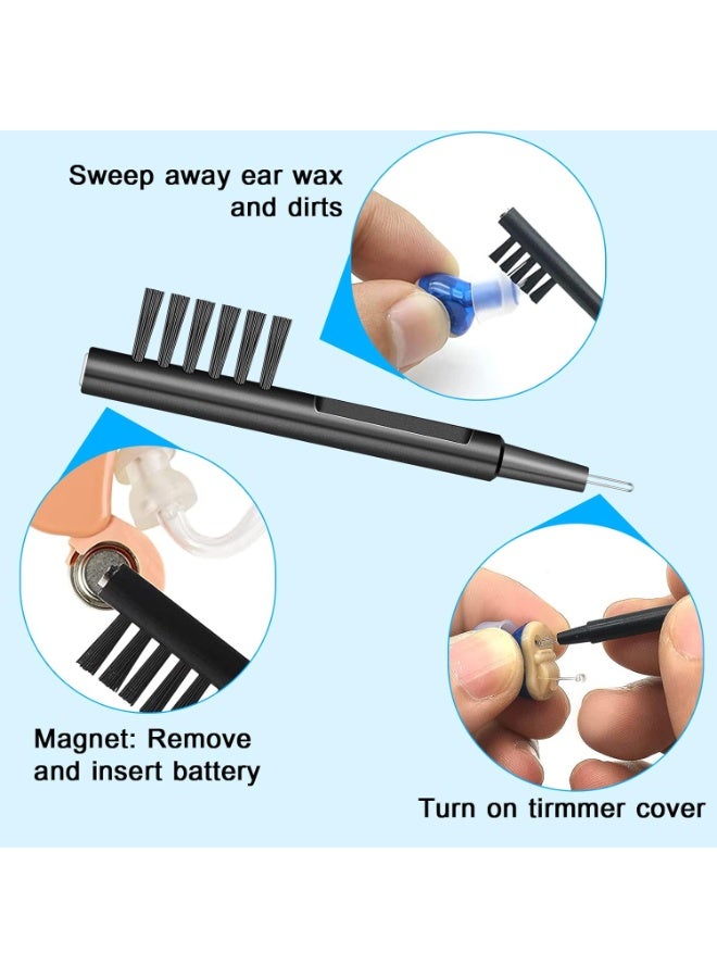 8 PCS Hearing Aid Cleaning Kit With Tools Brushes Wire Amplifier Cleaner Accessories and Case - Image 2