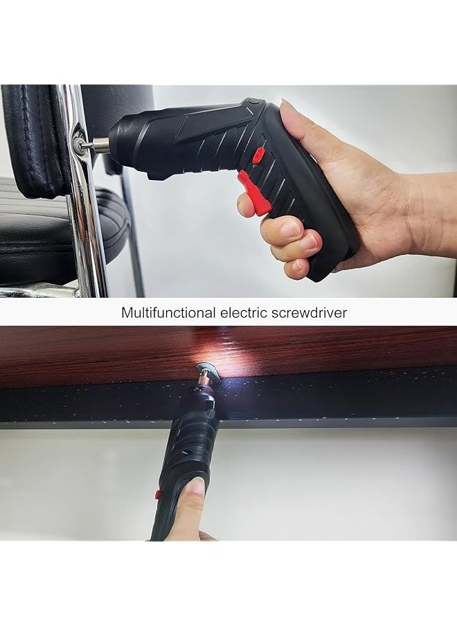 erorex - 47 In 1 Electric Screwdriver Cordless Drill Screwdriver Bits Set Rechargeable 3.6V Li Ion 3.5N·M Max Torque Electric Rotatable Drill Screwdriver For Home Improvement Diy Project - Image 1