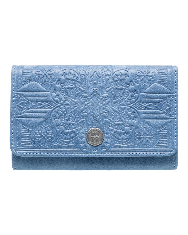 Roxy Womens Crazy Diamond Wallet | Trifold | Card Slots | ID Window | Credit Card Holder | Grapemist - Image 5