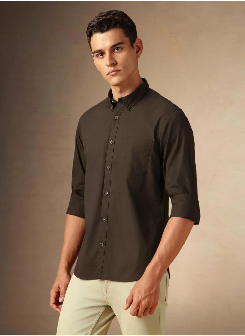 دينيس لينغو Brown Shirt For Men