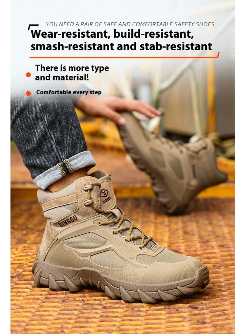 Steel Toe Shoes for Men Lightweight Safety Shoes Comfortable Puncture Proof Slip On Indestructible Work Shoes and Fashion Sneakers. - Image 1