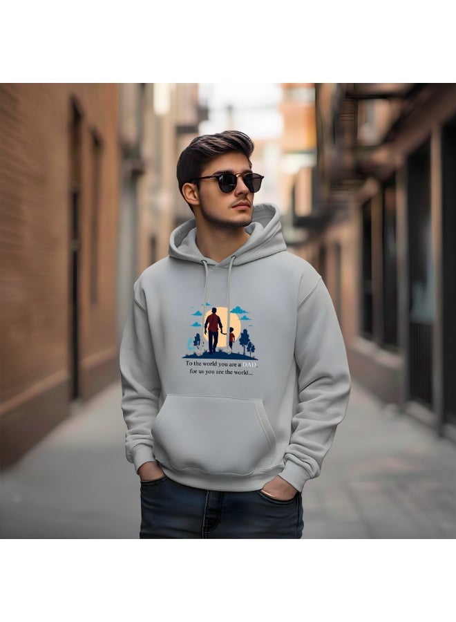 برينت شوب فور مي هودي رجالي من القطن بغطاء رأس لعيد الأب، هدية مريحة وأنيقة للأب | ملابس كاجوال بأكمام طويلة للارتداء اليومي - Image 3
