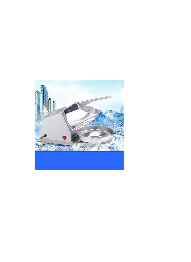 LETWOO LETWOO Double Blade Electric Ice Shaver Crusher Machine Stainless Steel Snow Cone Maker for Ice Cream Cold Drinks, Fruit Dessert and Cocktail 65Kg Per Hour  - Image 2